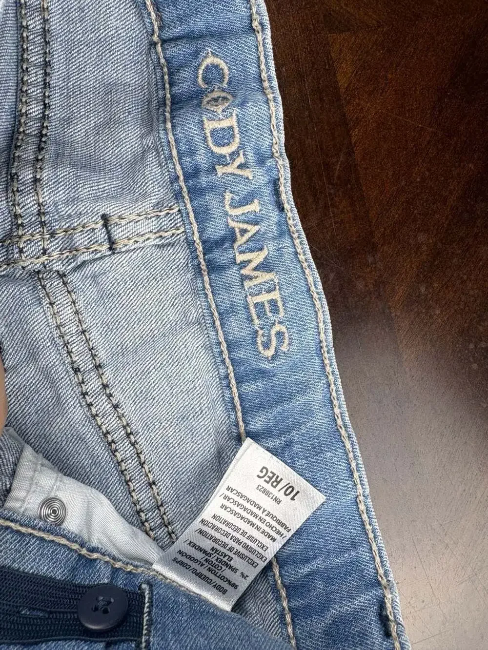 Cody James Boys Light Wash Bootcut Jeans Western Cowboy Denim Size 10 Reg